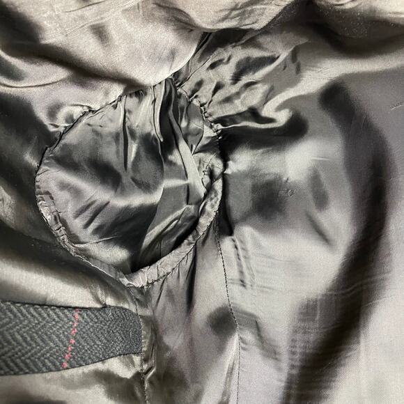 š„VTG HUGO BOSS 100% Virgin Wool Swiss Made Herringbone Plaid Mens Blazer 42R - Picture 10 of 17